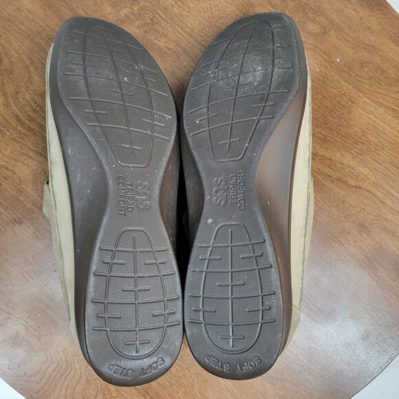 SAS Womens Roamer Shoes 9 Tan Tripad Comfort Leather Slip On Loafer Mocassin - Picture 5 of 12